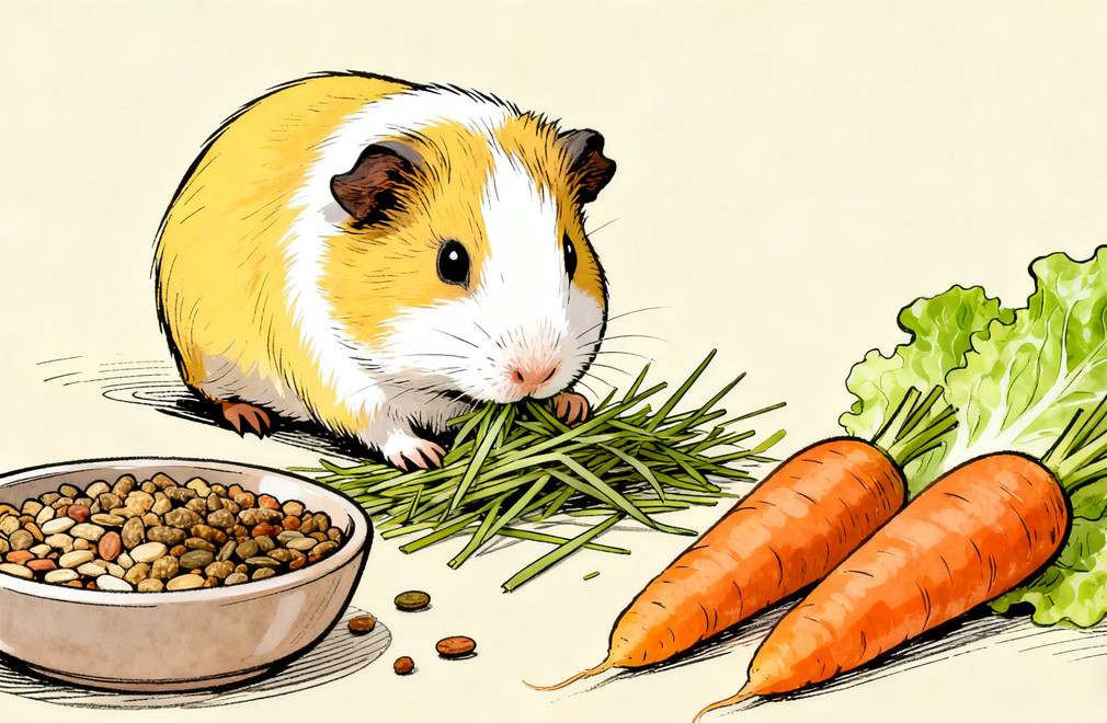 荷兰猪,专用粮,提摩西草,新鲜蔬果