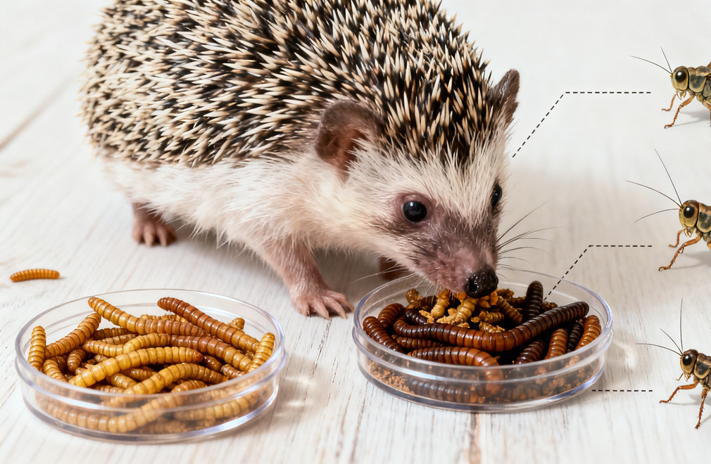 刺猬活体饲料,面包虫喂食方法,大麦虫喂食方法,蟋蟀喂食方法