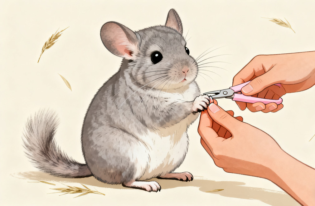 如何给龙猫剪指甲? 龙猫,剪指甲,龙猫护理,宠物指甲修剪