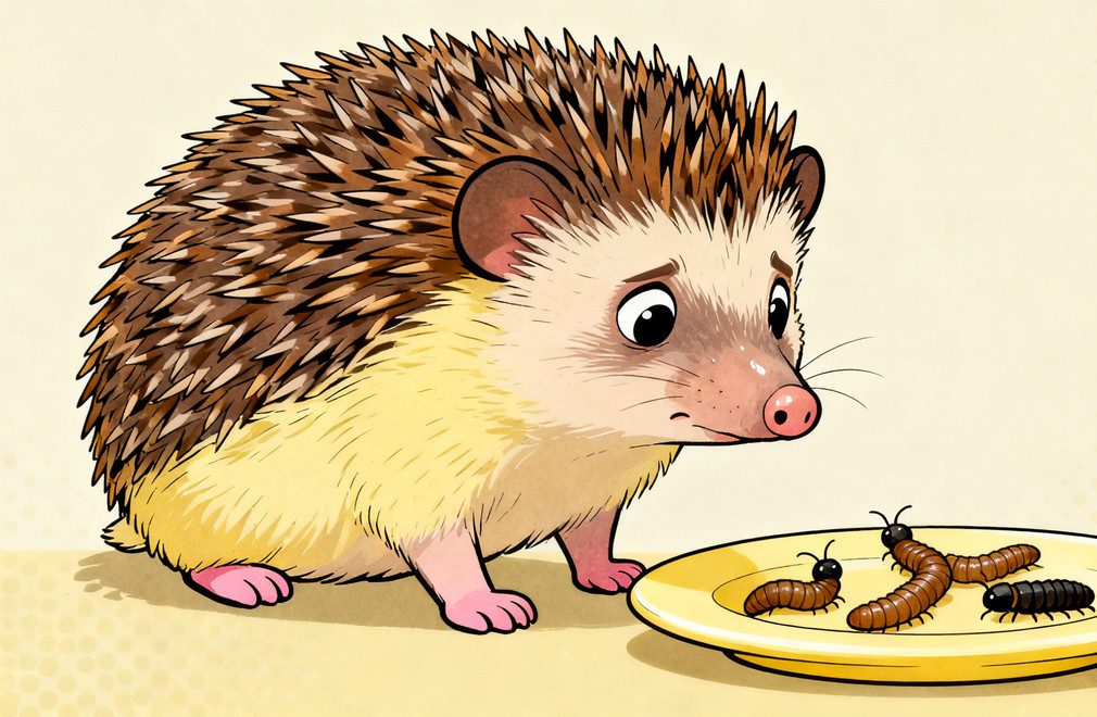 刺猬一定要吃活虫吗? 刺猬,活虫,饮食,食物