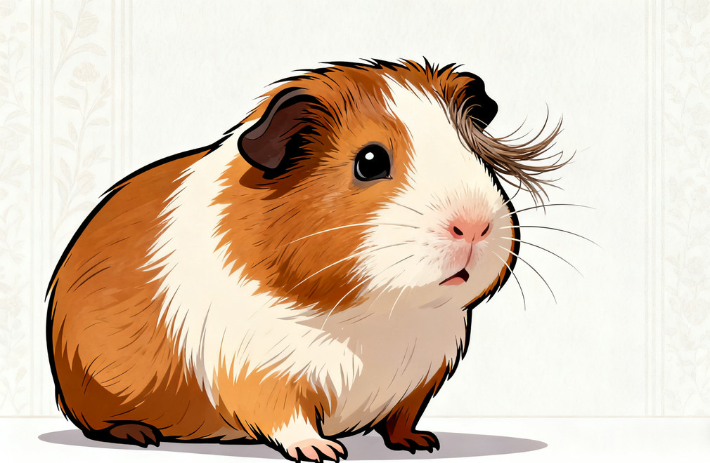 荷兰猪,眼睛毛发,毛发粘住,眼睛护理