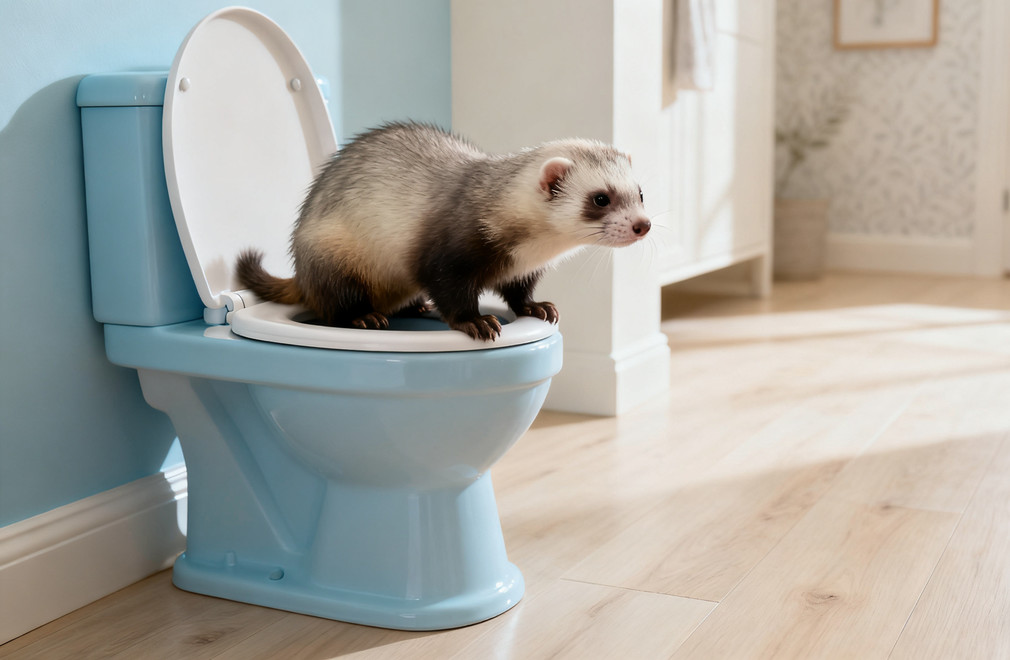 宠物貂训练,宠物貂上厕所,上厕所训练,宠物貂如厕训练