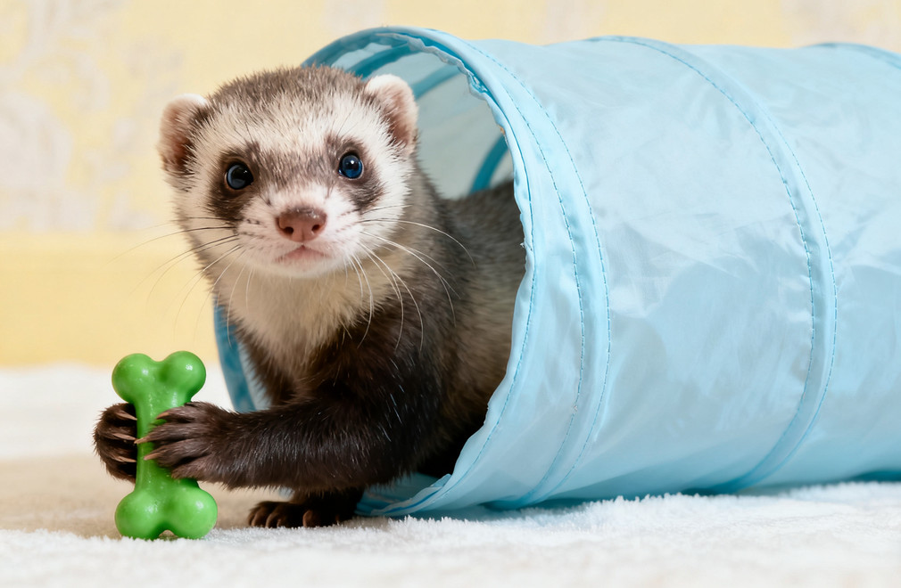 宠物貂,游戏,藏物,钻洞