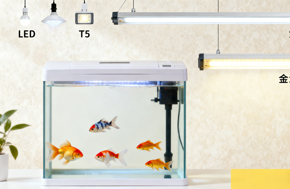 鱼缸灯选择,LED灯,T5灯,金卤灯