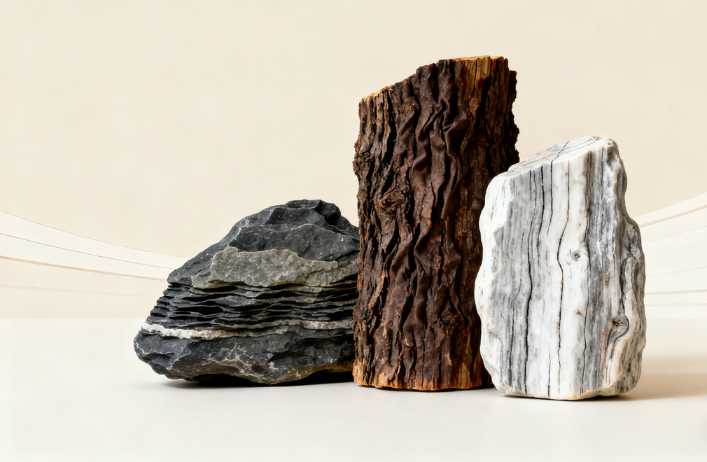 造景石材大全:青龙石、松皮石、木化石等 造景石材,青龙石,松皮石,木化石