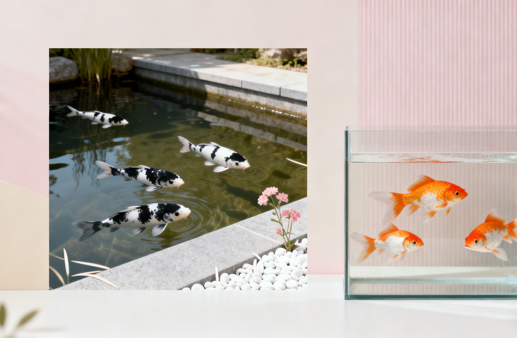 锦鲤饲养,池养,缸养