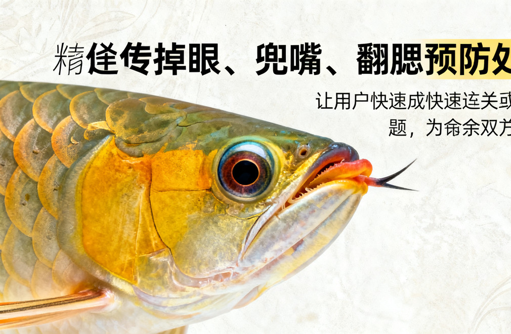 龙鱼掉眼,龙鱼兜嘴,龙鱼翻鳃,龙鱼疾病预防