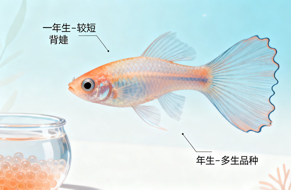 鳉鱼:卵生一年生、多年生品种 鳉鱼,卵生,一年生,多年生