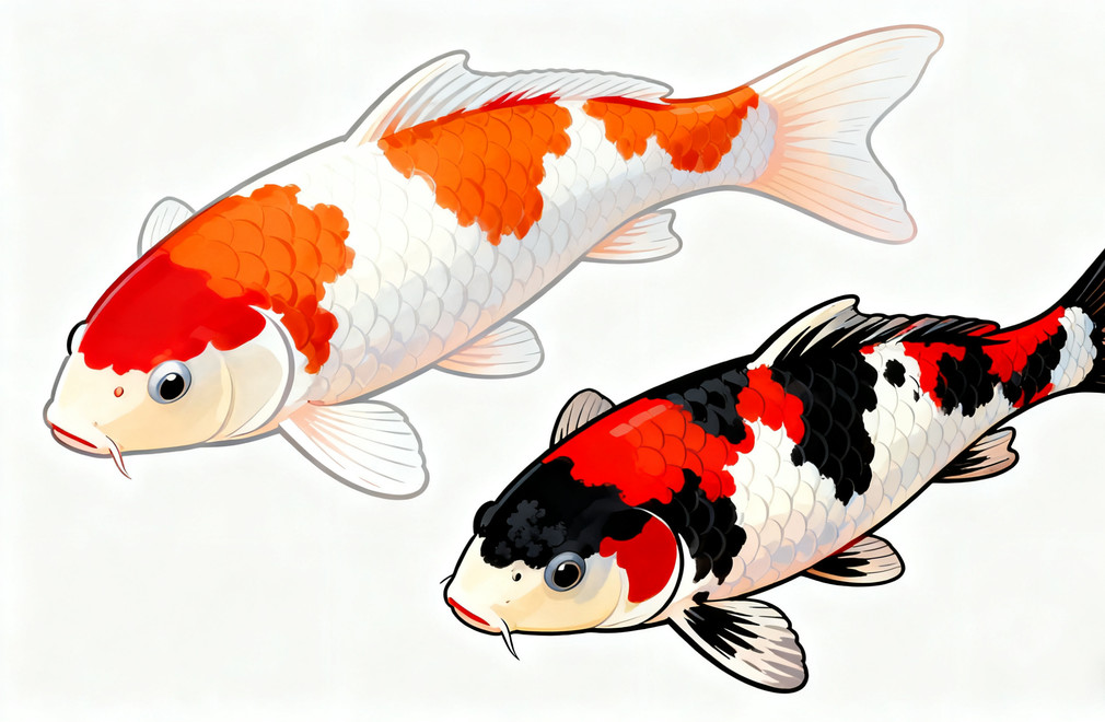 锦鲤,御三家,红白锦鲤,大正三色锦鲤