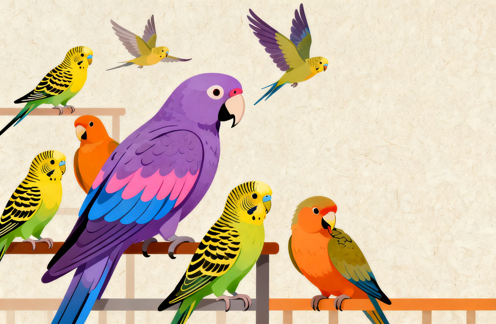 鹦鹉品种大全:从虎皮到金刚,体型性格全解析 鹦鹉品种,虎皮鹦鹉,金刚鹦鹉,鹦鹉体型性格