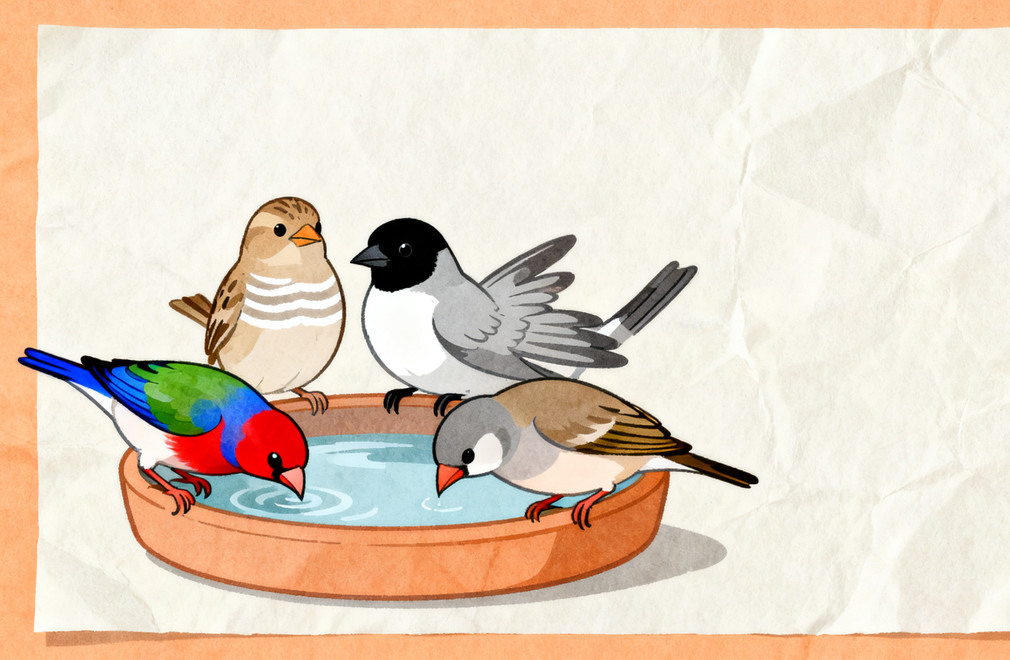 雀科鸟类,七彩文鸟,牧师雀,梅花雀