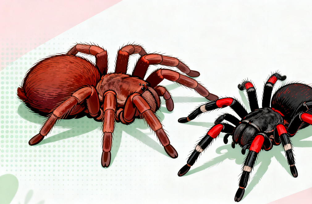 宠物蜘蛛品种:捕鸟蛛为主,智利红玫瑰、墨西哥红膝头 宠物蜘蛛,捕鸟蛛,智利红玫瑰,墨西哥红膝头