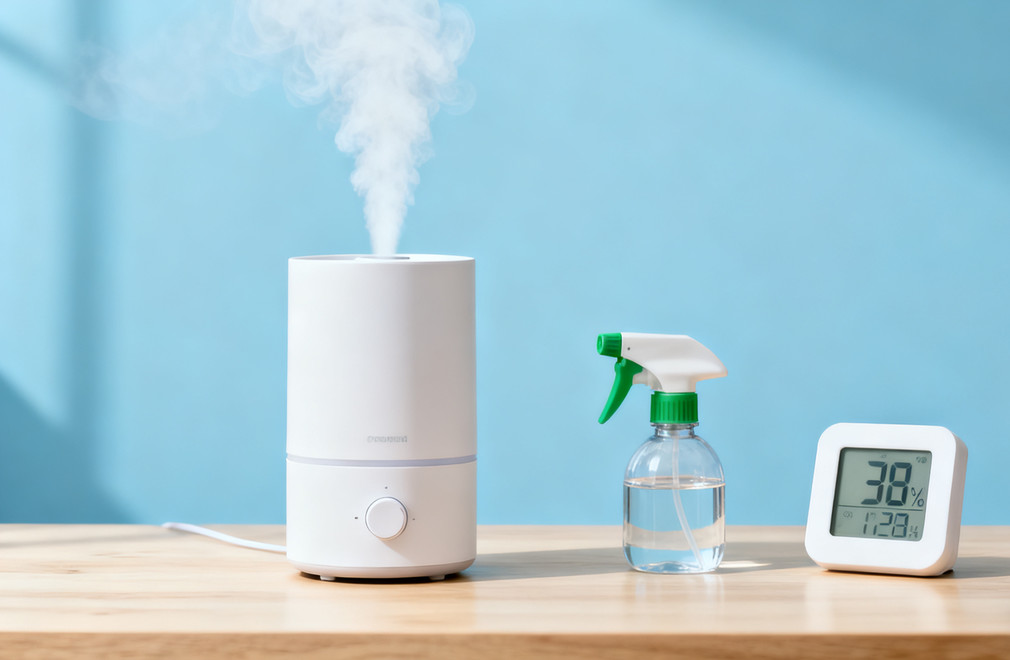 湿度控制,加湿器,喷壶,湿度计