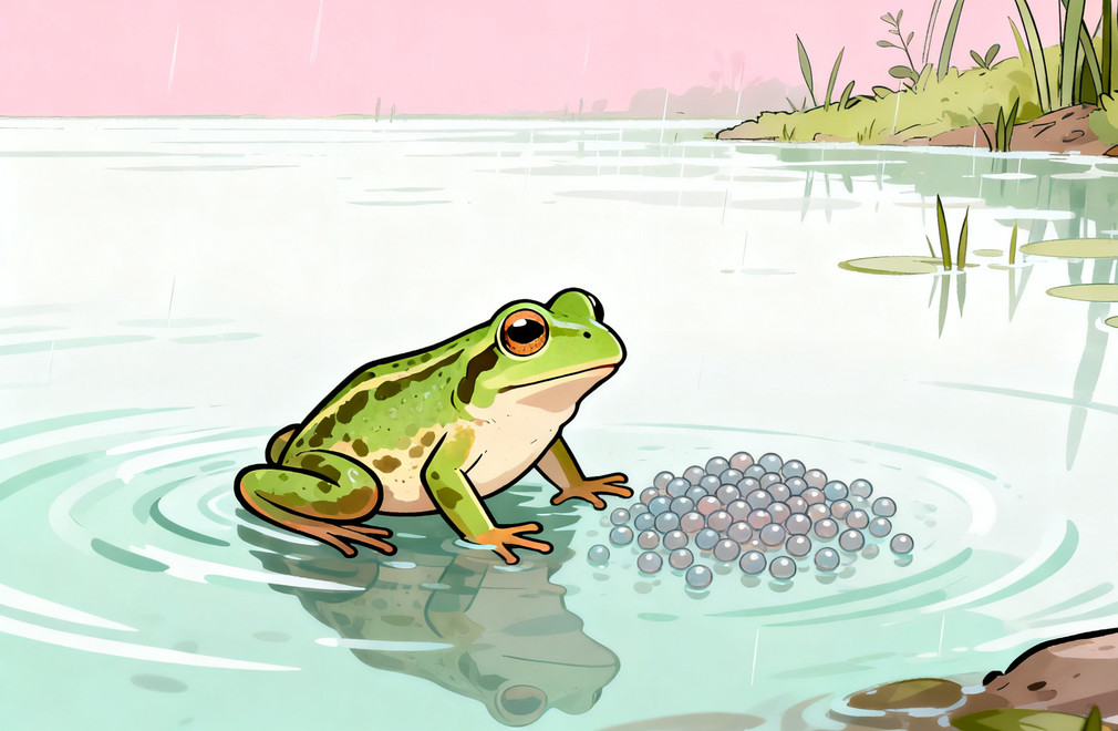 两栖动物繁殖:模拟雨季刺激产卵 两栖动物繁殖,雨季刺激,产卵模拟